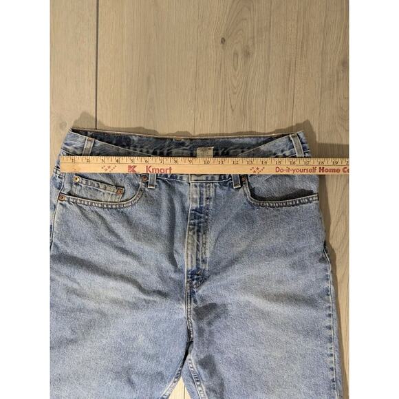 Vintage Y2K Levi’s 505 Blue Red Tab Regular Fit Men's Denim Jean Shorts Size 38 - Picture 7 of 8